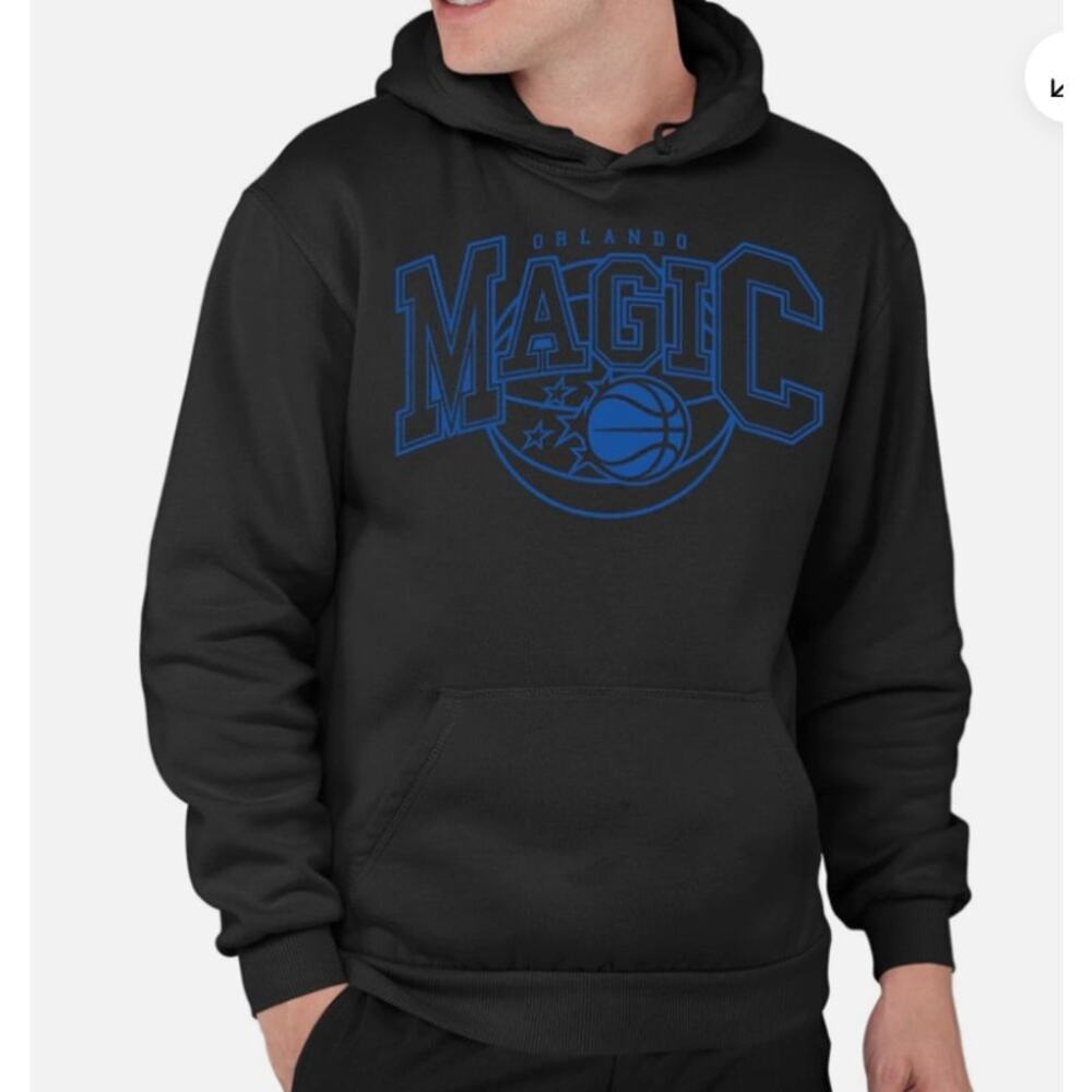 NBA Orlando Magic Hoodie Sweatshirt Mens Size 3XL Black Cotton Blend NWT